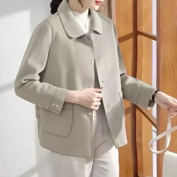Women's double-sided short nylon coat number：25091401