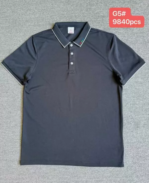 Ice silk lapel short sleeved shirt    Number: 250927 - 图片 3