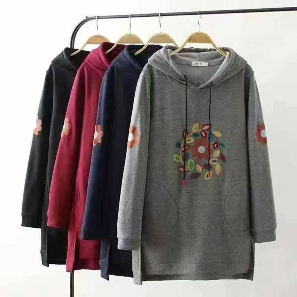 Hoodie with velvet embroidery large edition hoodie  Number：250928 - 图片 4