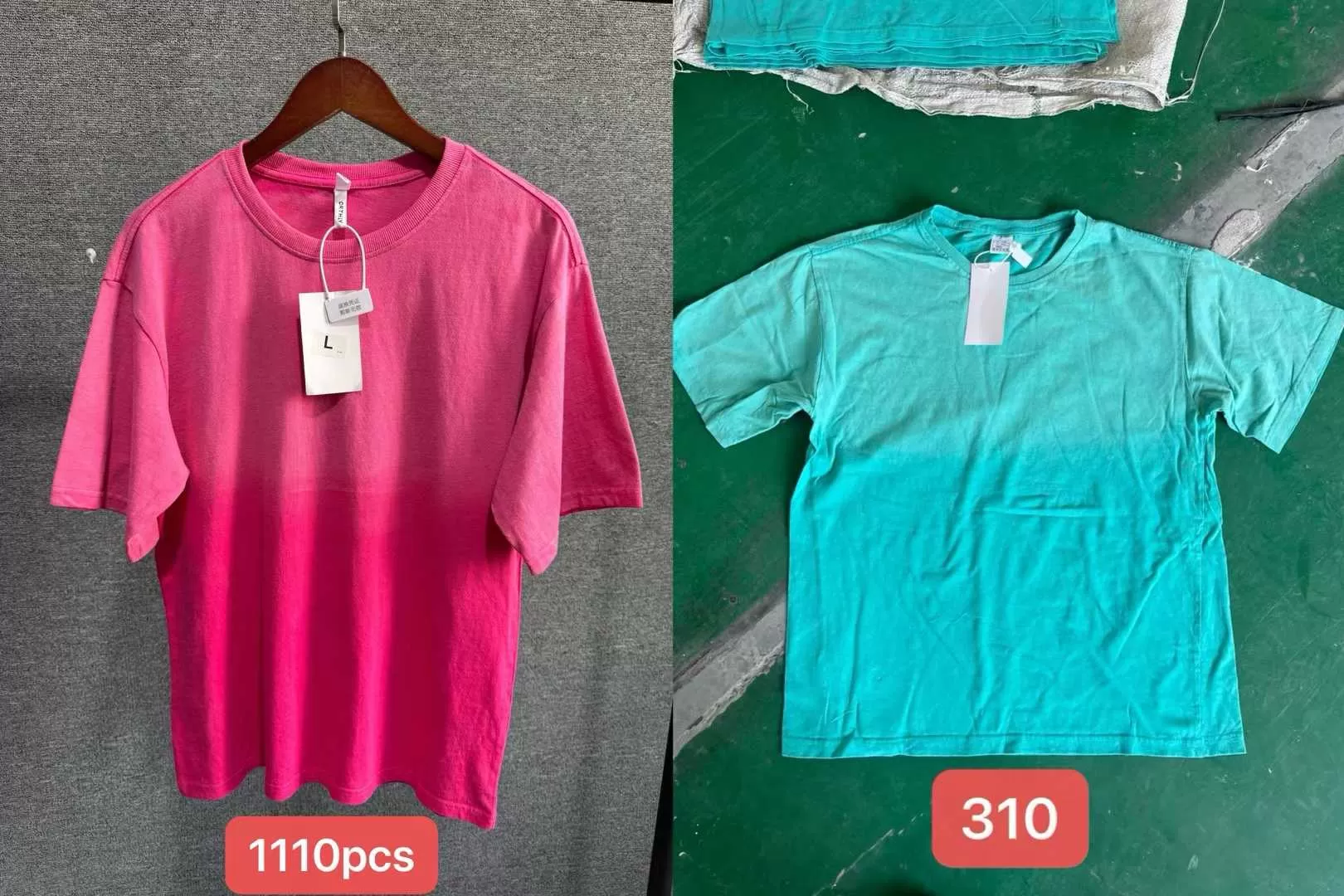 Tie dye gradient short sleeved shirt Number:251009 - 图片 6