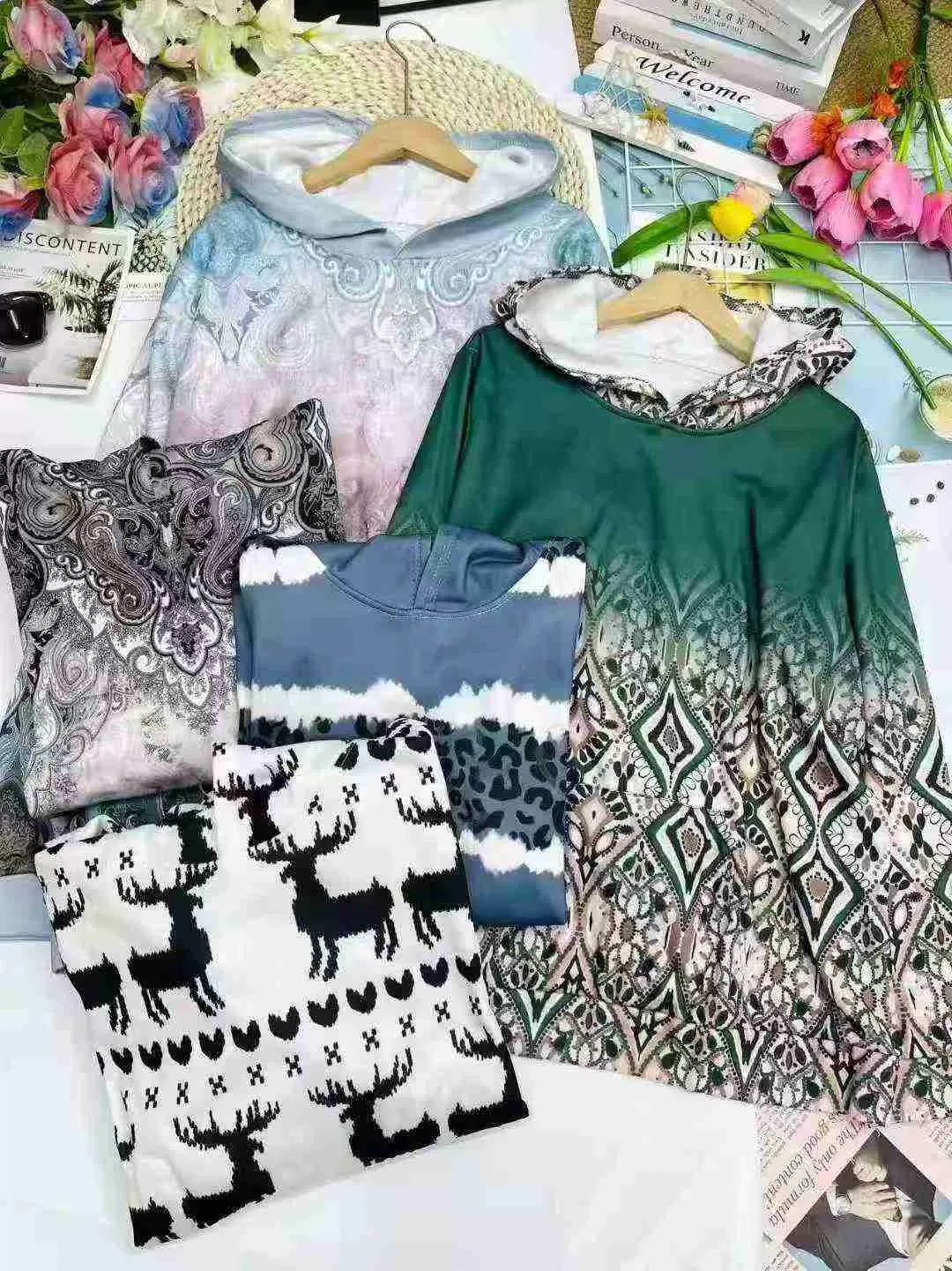 Foreign trade hooded fleece hoodie Number:251013 - 图片 4