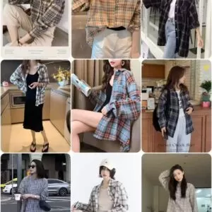 Plaid shirt Number:251016