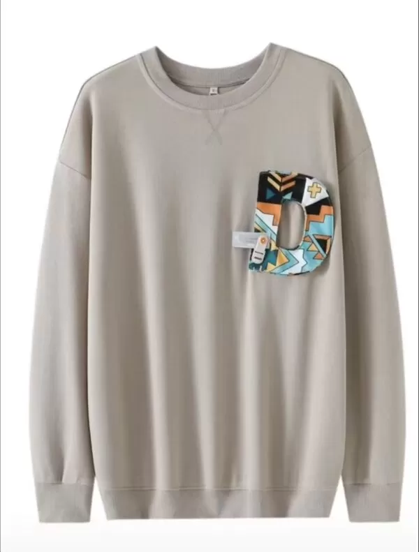Trendy pure cotton heavy-duty round neck sweatshirt Number：251003 - 图片 3