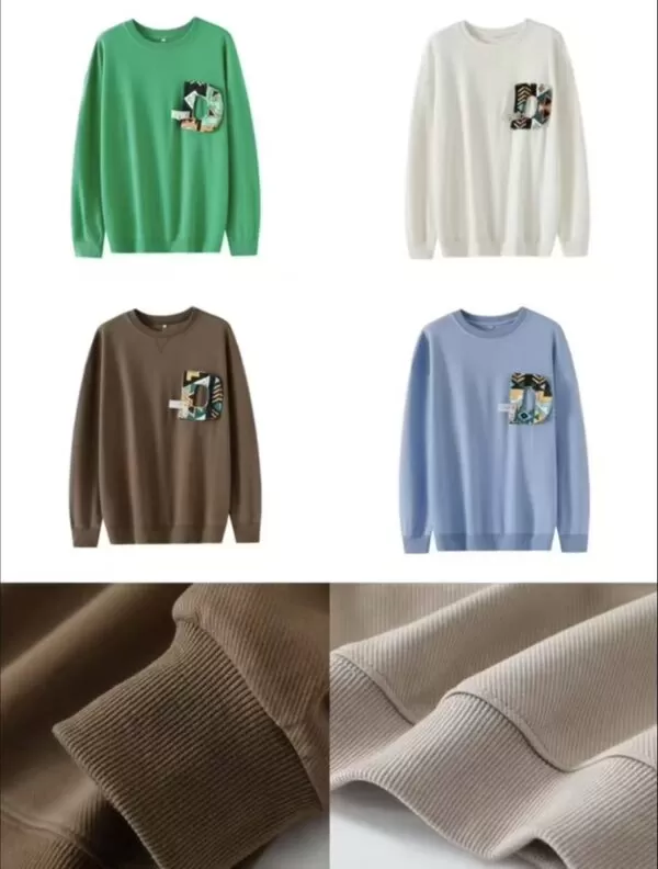 Trendy pure cotton heavy-duty round neck sweatshirt Number：251003 - 图片 6